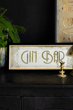 Vintage-Style Gin Bar Mirror