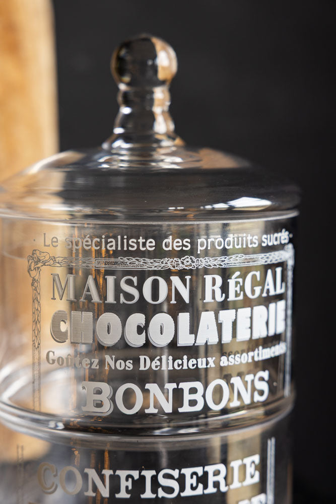 Vintage-Style Glass Storage Jar with Lid