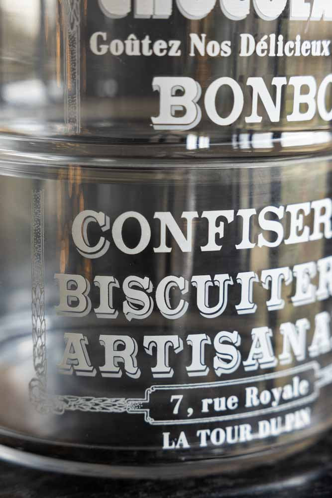 Vintage-Style Glass Storage Jar with Lid
