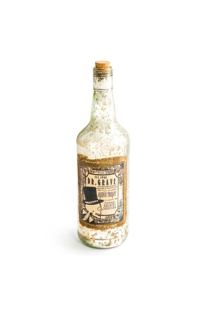 Vintage-Style Poison Ornamental Glass Bottle