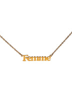 Waterproof Gold Femme Necklace