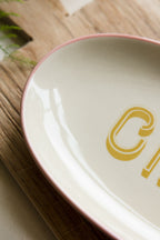 White Ciao Plate