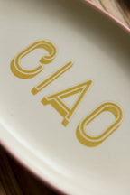 White Ciao Plate