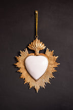 White Milagro Heart Wall Hanging Decoration