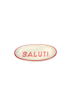 White Saluti Plate