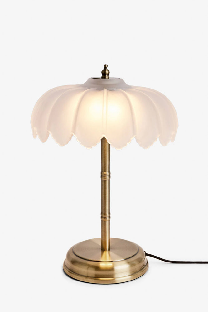 White & Gold Desert Table Lamp