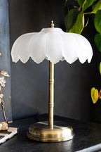 White & Gold Desert Table Lamp