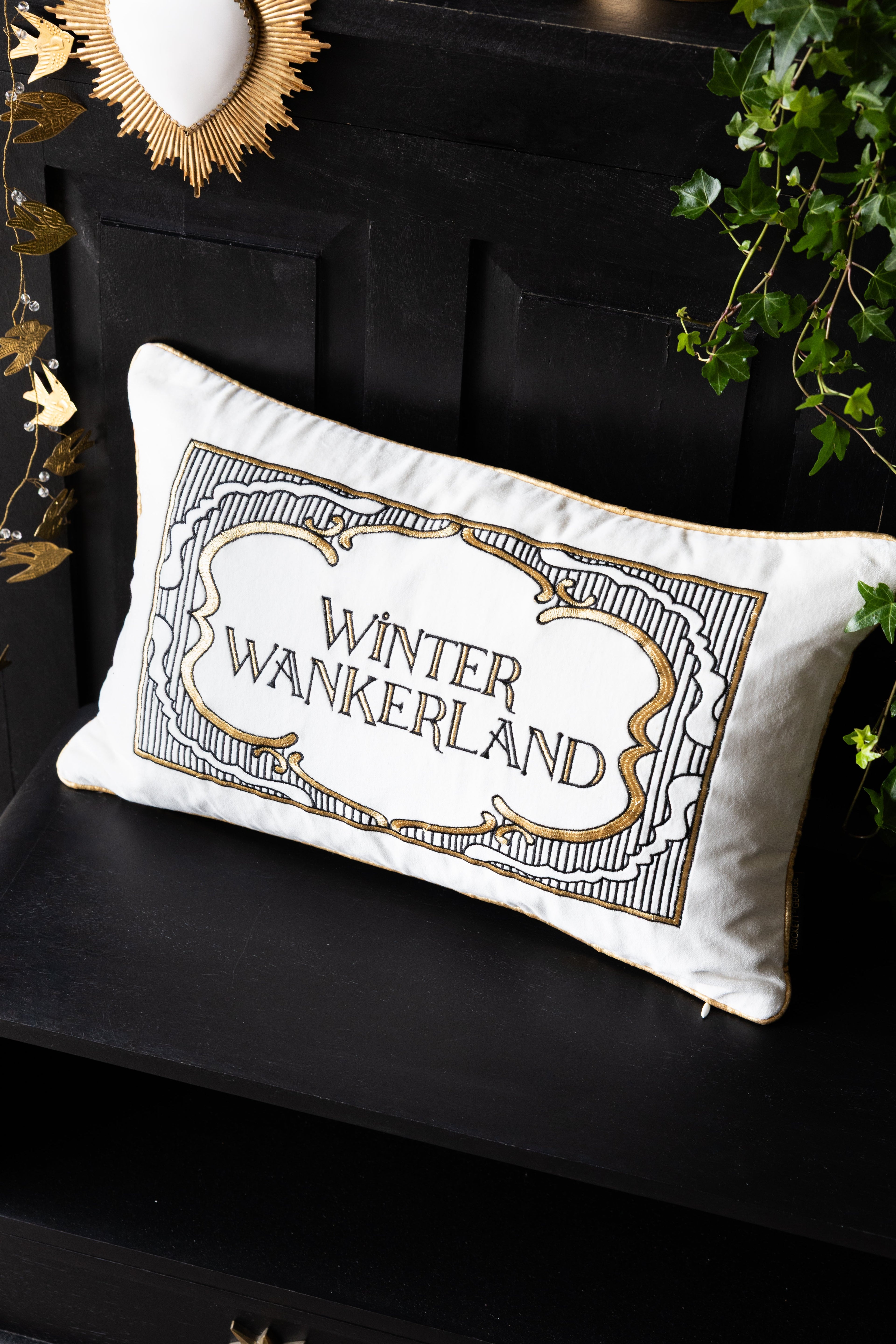 Winter Wankerland Christmas Cushion