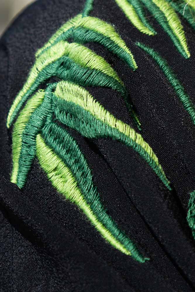 Wisteria & Chrysanthemums Black Kimono - Available in 2 Lengths