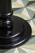 Wood Turned Black Side Table