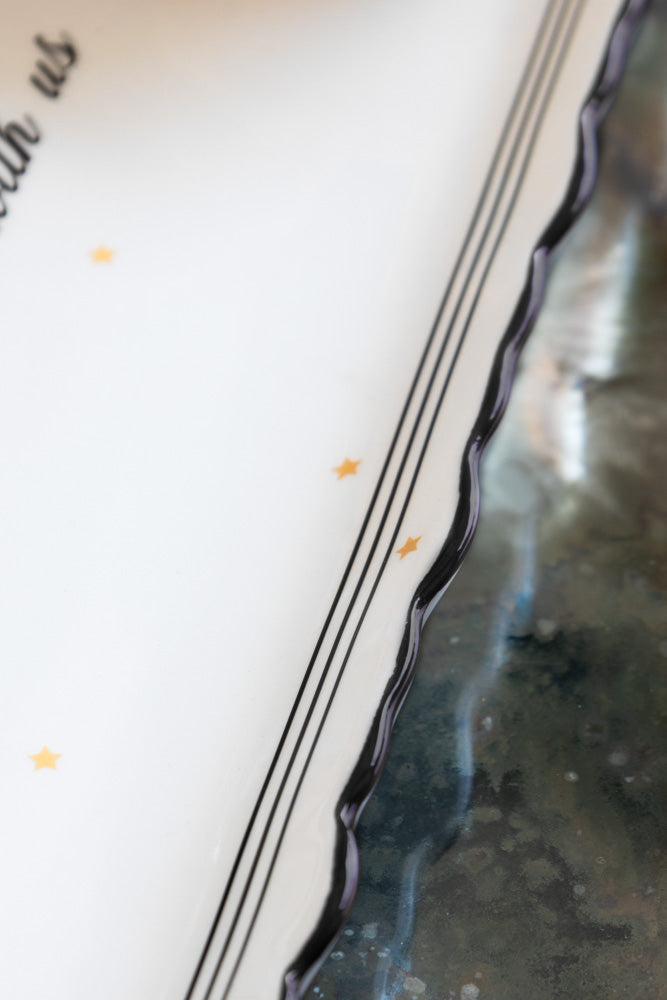 You Can Sit With Us Detailed Ceramic Serving Plate