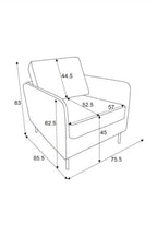 The Edie In Luxe Needlecord Velvet Harry's Pink Armchair