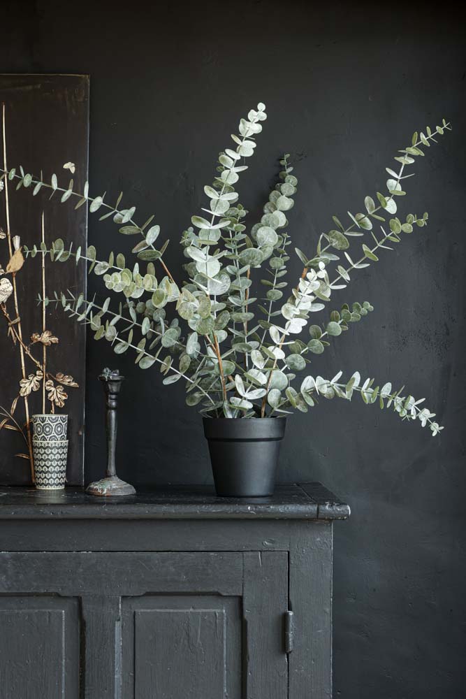 Rockett St George Faux Eucalyptus Plant In Pot