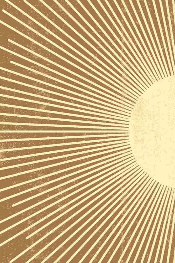 Framed Graphic Sunburst Art Print - SECONDS