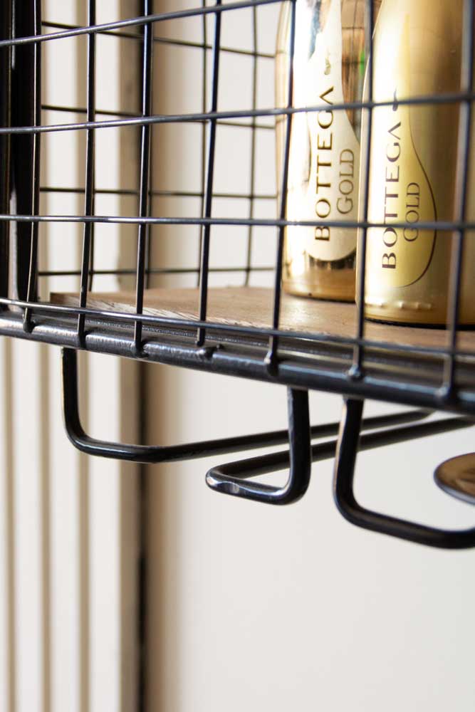 Industrial Wine Wall Shelving Unit