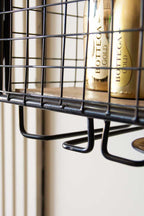 Industrial Wine Wall Shelving Unit