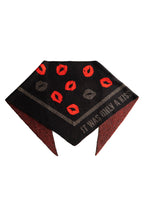 Red Printed Lips Scarf