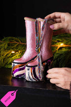 Set Of 2 Handmade Groovy Spiral Platforms Decoration - SECONDS