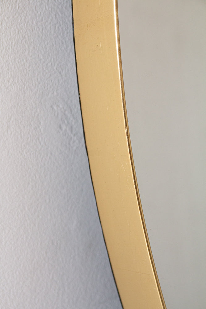 Round Gold Framed Wall Mirror - 3 Sizes Available