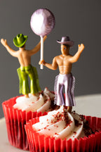 Set of 4 Cowboy Cake Toppers