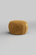 The Bowie Stool In Luxe Needlecord Velvet Golden Glow