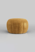 The Bowie Stool In Luxe Needlecord Velvet Golden Glow