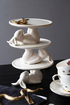 Lazy Rabbit Cupcake Plate