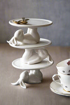 Lazy Rabbit Cupcake Plate